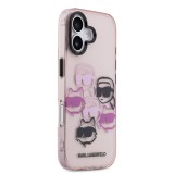 Karl Lagerfeld IML Multi K&CH Heads Zadní Kryt pro iPhone 17 Pink
