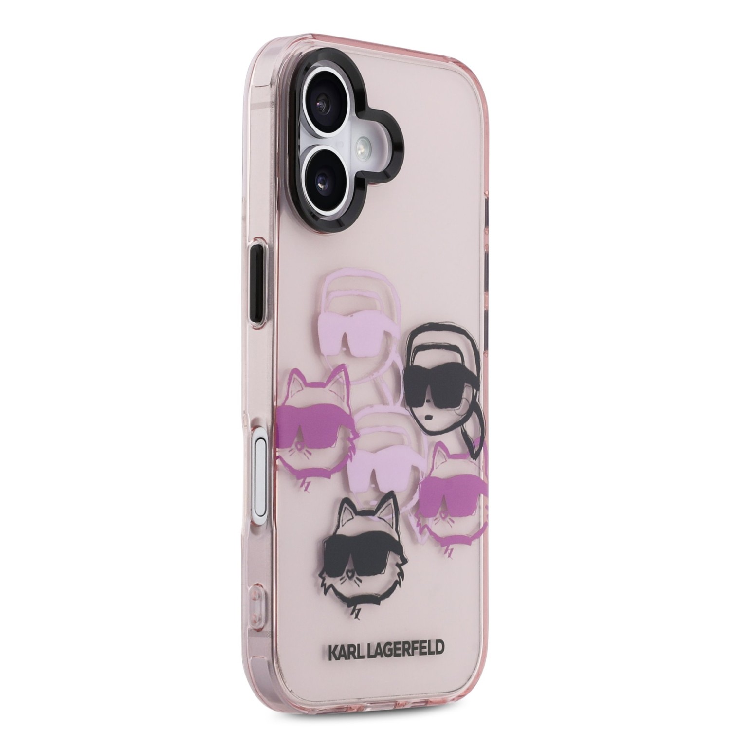 Karl Lagerfeld IML Multi K&CH Heads Zadní Kryt pro iPhone 17 Pink