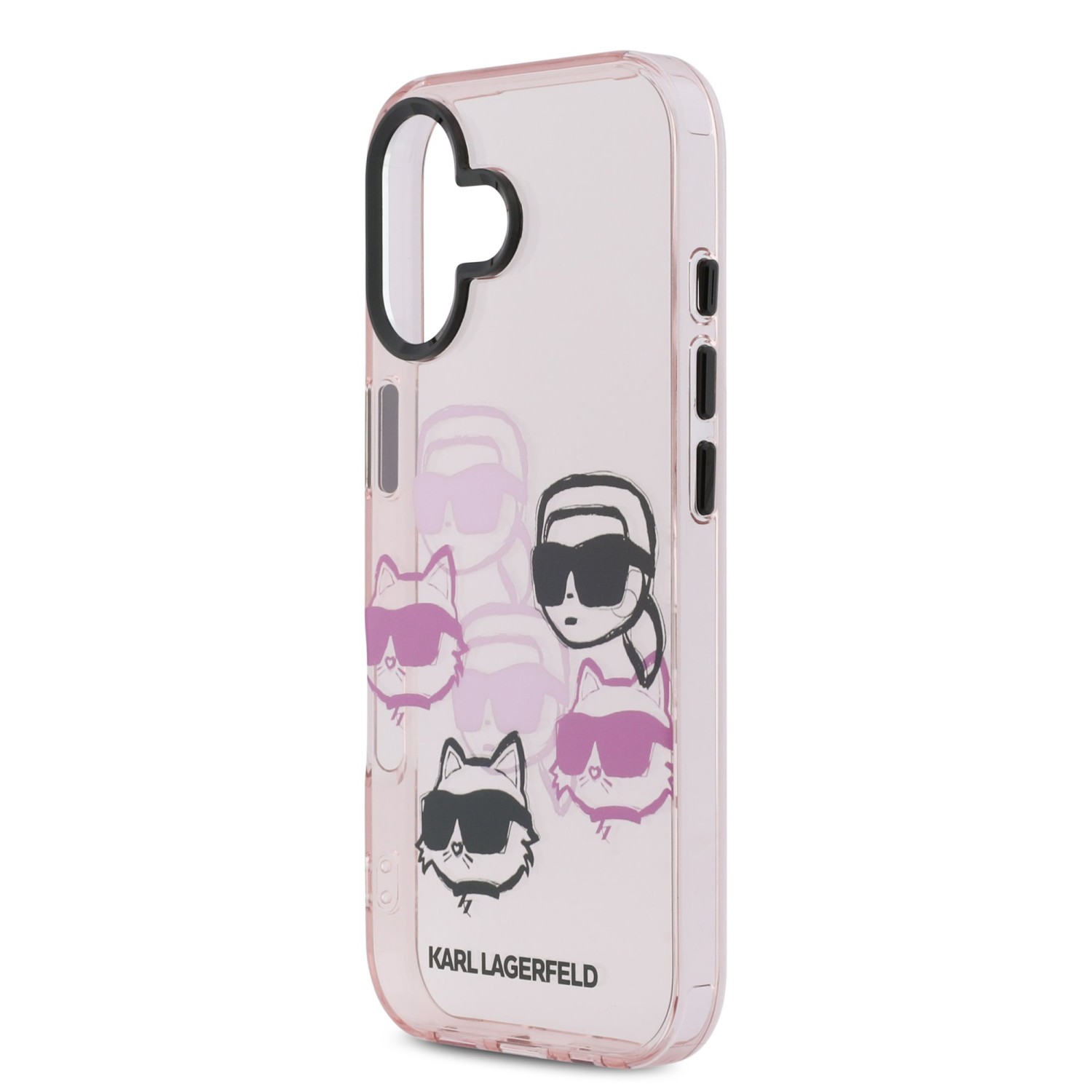 Karl Lagerfeld IML Multi K&CH Heads Zadní Kryt pro iPhone 17 Pink