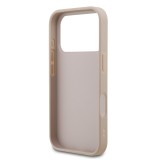 Guess PU 4G Stripe Zadní Kryt pro iPhone 17 Pro Pink