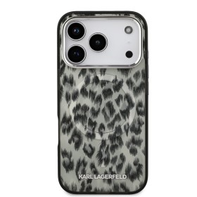 Zadný kryt Karl Lagerfeld IML Leopard MagSafe pre Apple iPhone 17 Pro, hnedá