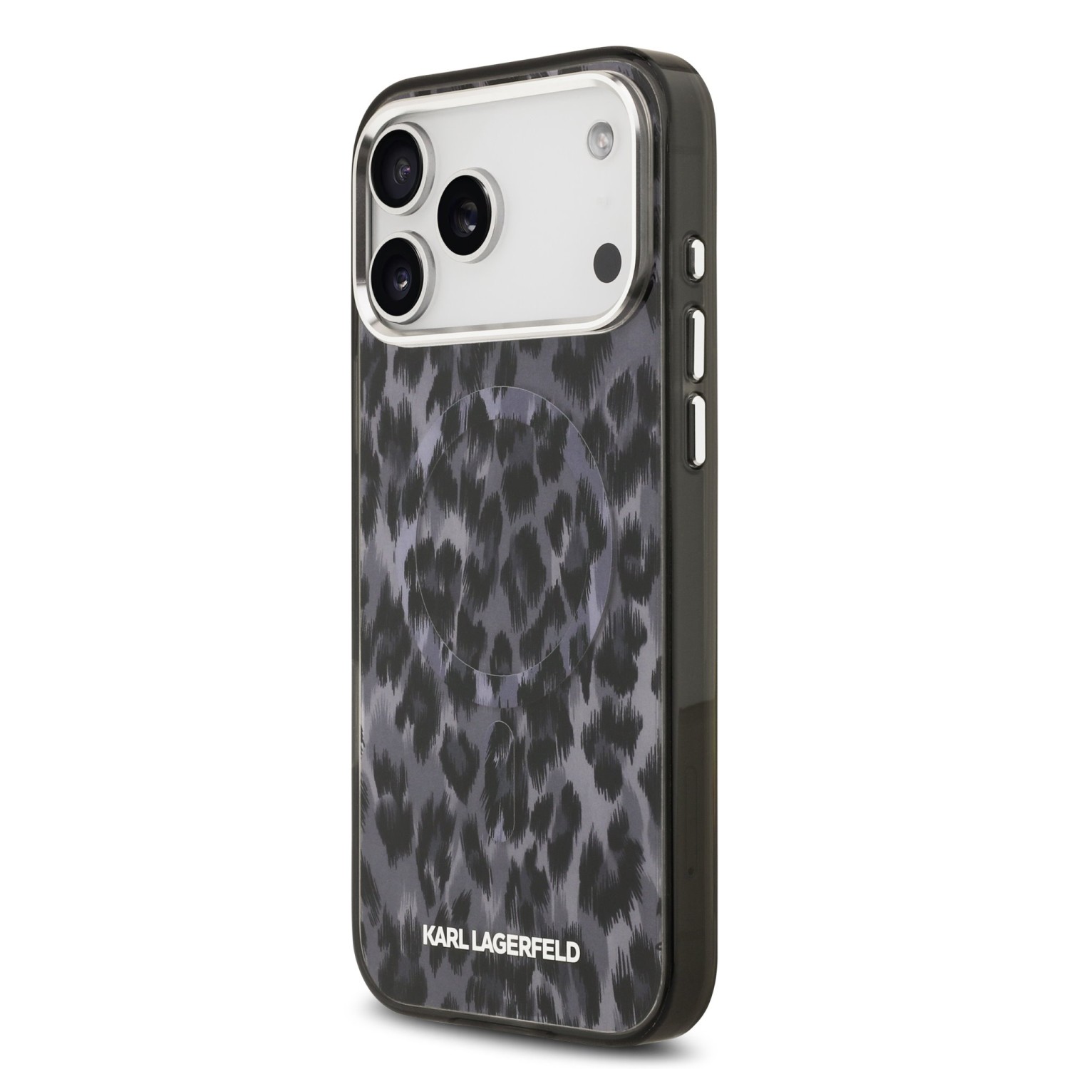Karl Lagerfeld IML Leopard MagSafe Zadní Kryt pro iPhone 17 Pro Max Grey