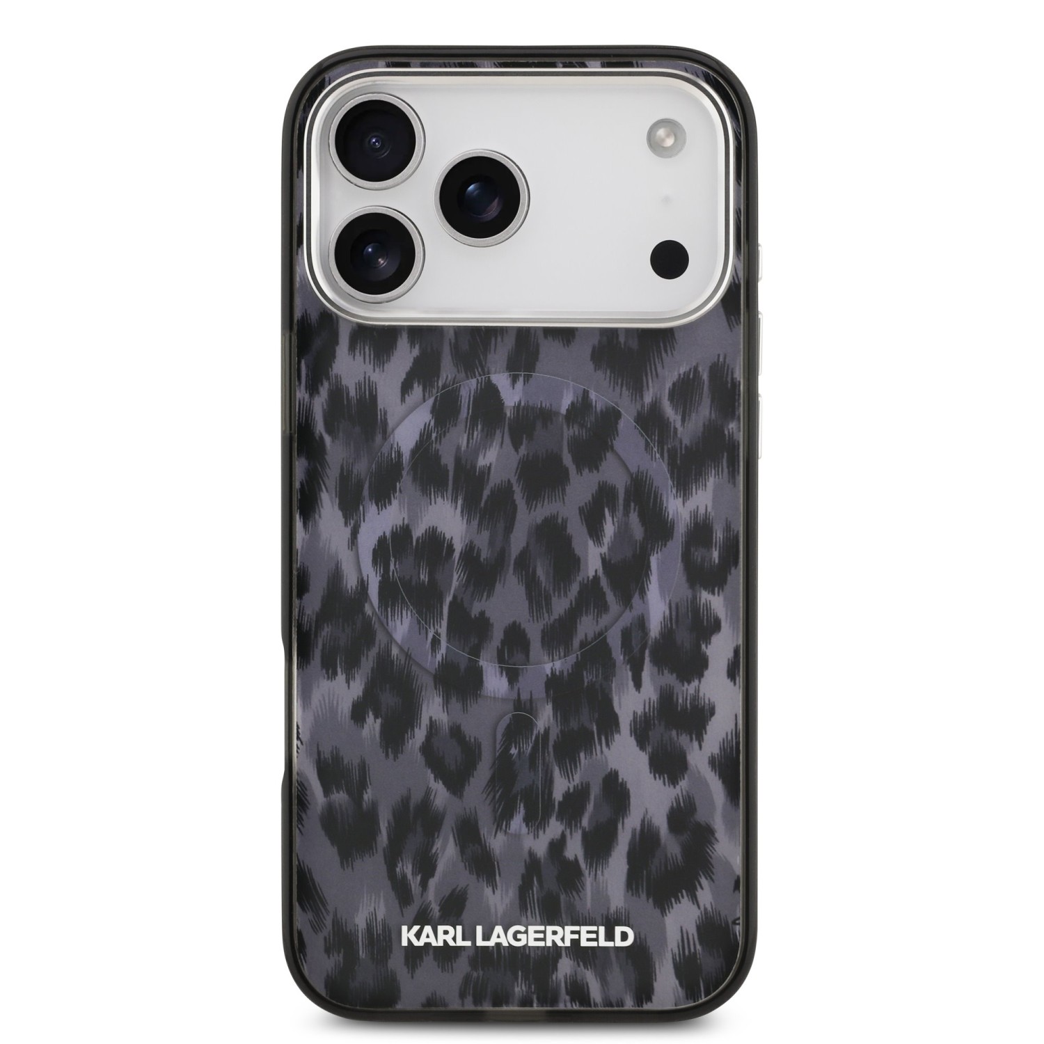 Karl Lagerfeld IML Leopard MagSafe Zadní Kryt pro iPhone 17 Pro Max Grey