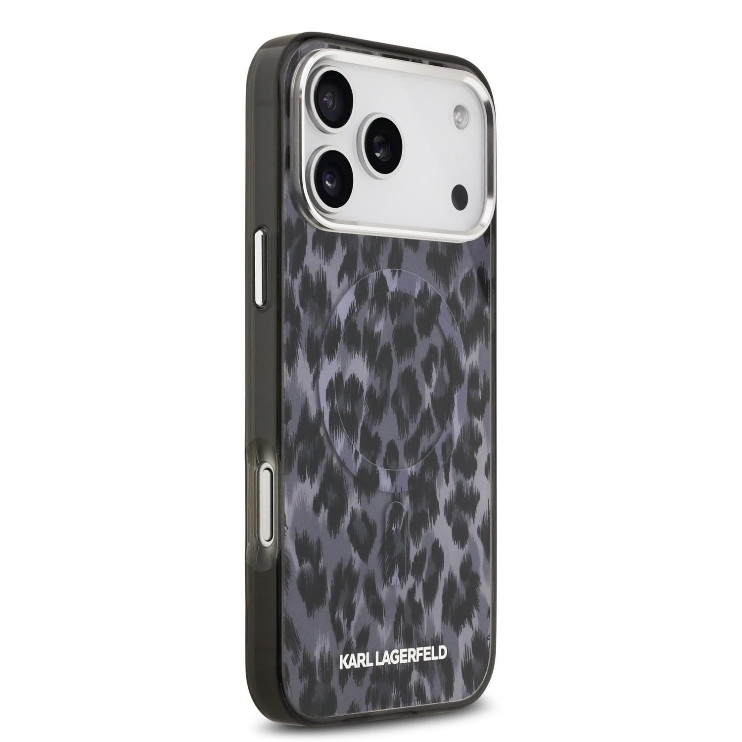 Karl Lagerfeld IML Leopard MagSafe Zadní Kryt pro iPhone 17 Pro Max Grey