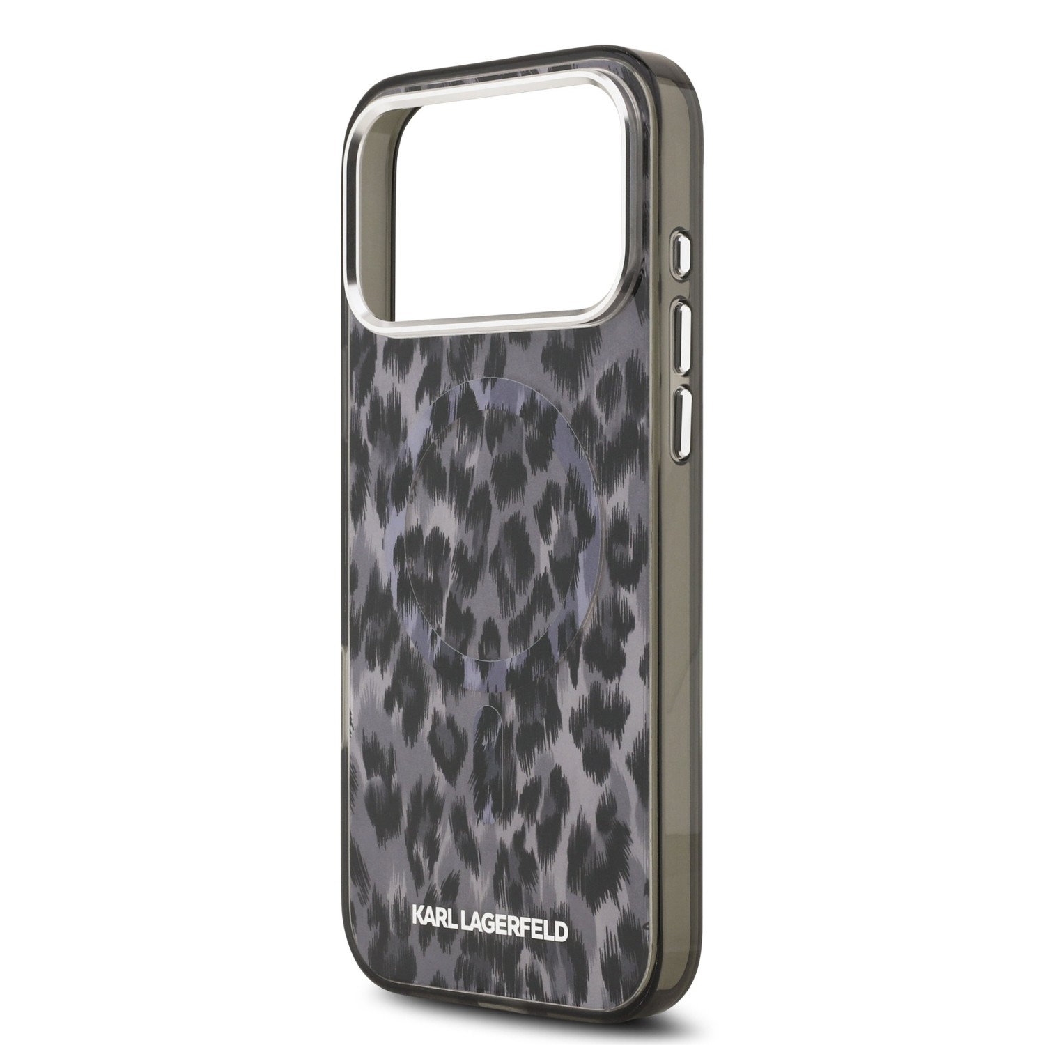 Karl Lagerfeld IML Leopard MagSafe Zadní Kryt pro iPhone 17 Pro Max Grey