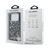 Karl Lagerfeld IML Leopard MagSafe Zadní Kryt pro iPhone 17 Pro Grey