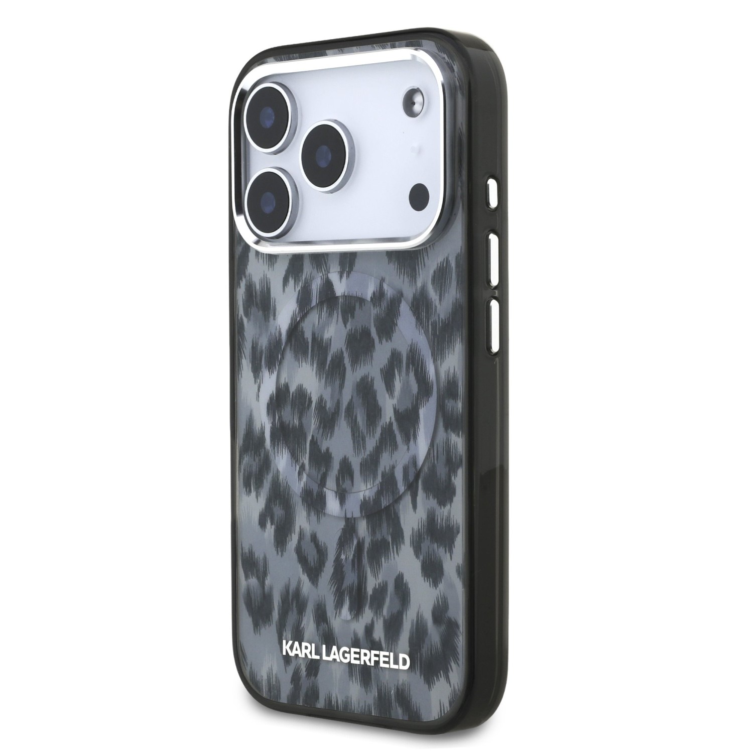 Karl Lagerfeld IML Leopard MagSafe Zadní Kryt pro iPhone 17 Pro Grey