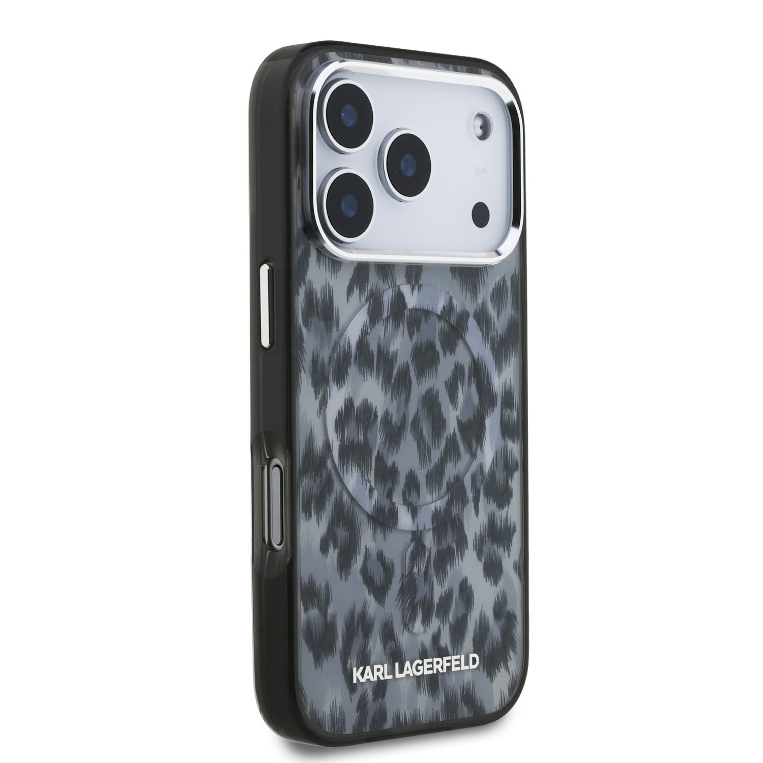 Karl Lagerfeld IML Leopard MagSafe Zadní Kryt pro iPhone 17 Pro Grey