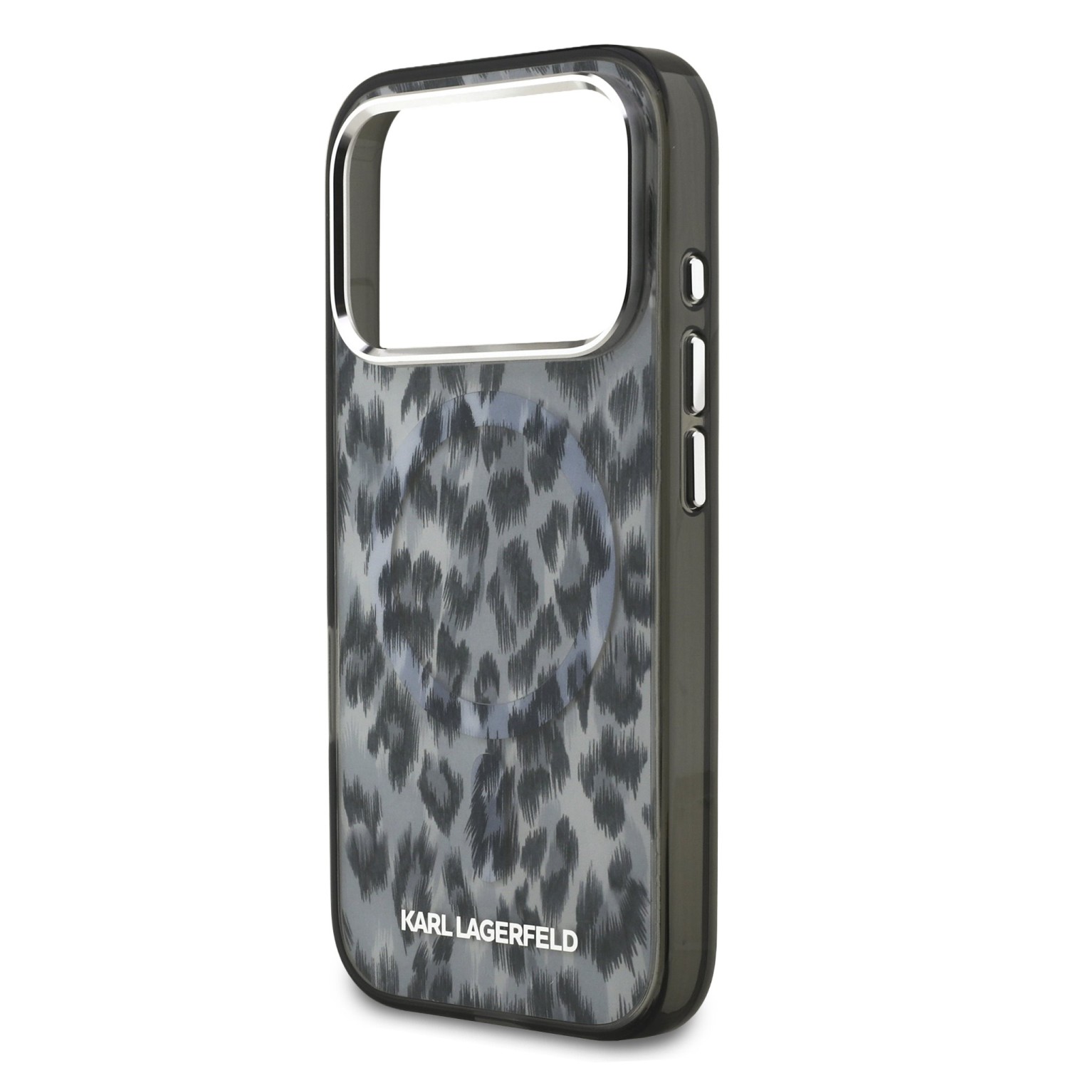 Karl Lagerfeld IML Leopard MagSafe Zadní Kryt pro iPhone 17 Pro Grey
