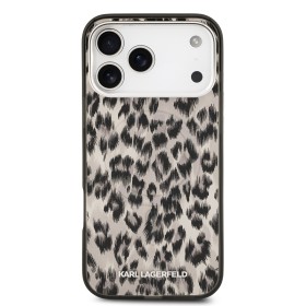 Zadný kryt Karl Lagerfeld IML Leopard MagSafe pre Apple iPhone 17 Pro Max, hnedá