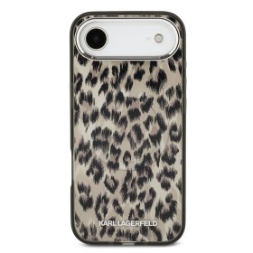 Zadný kryt Karl Lagerfeld IML Leopard MagSafe pre Apple iPhone Air, hnedá