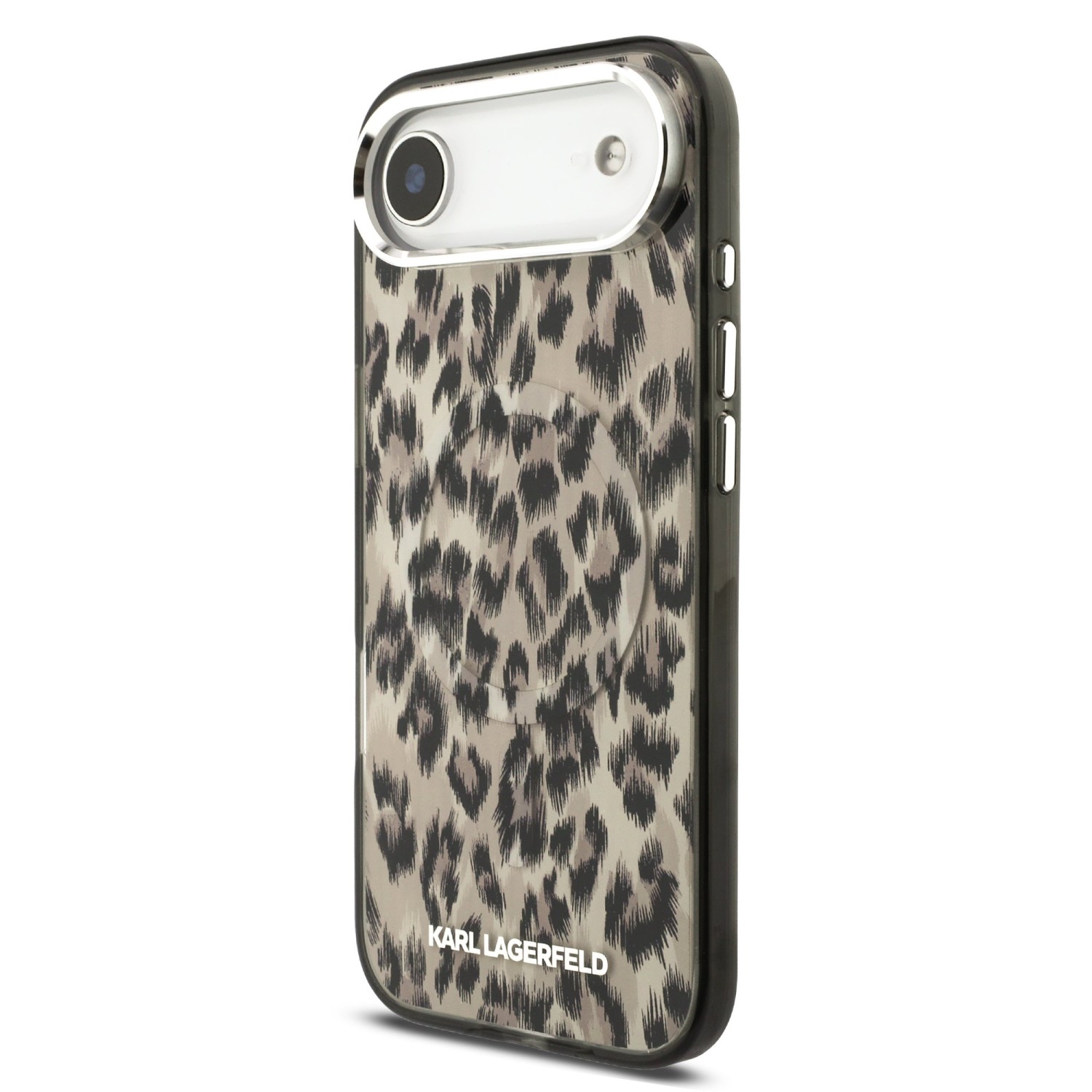 Karl Lagerfeld IML Leopard MagSafe Zadní Kryt pro iPhone Air Brown