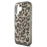 Karl Lagerfeld IML Leopard MagSafe Zadní Kryt pro iPhone 17 Brown