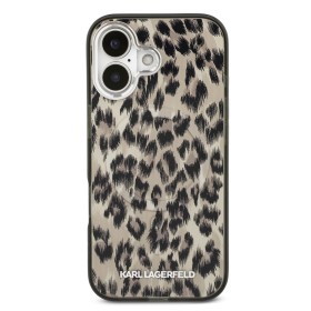 Zadný kryt Karl Lagerfeld IML Leopard MagSafe pre Apple iPhone 17, hnedá