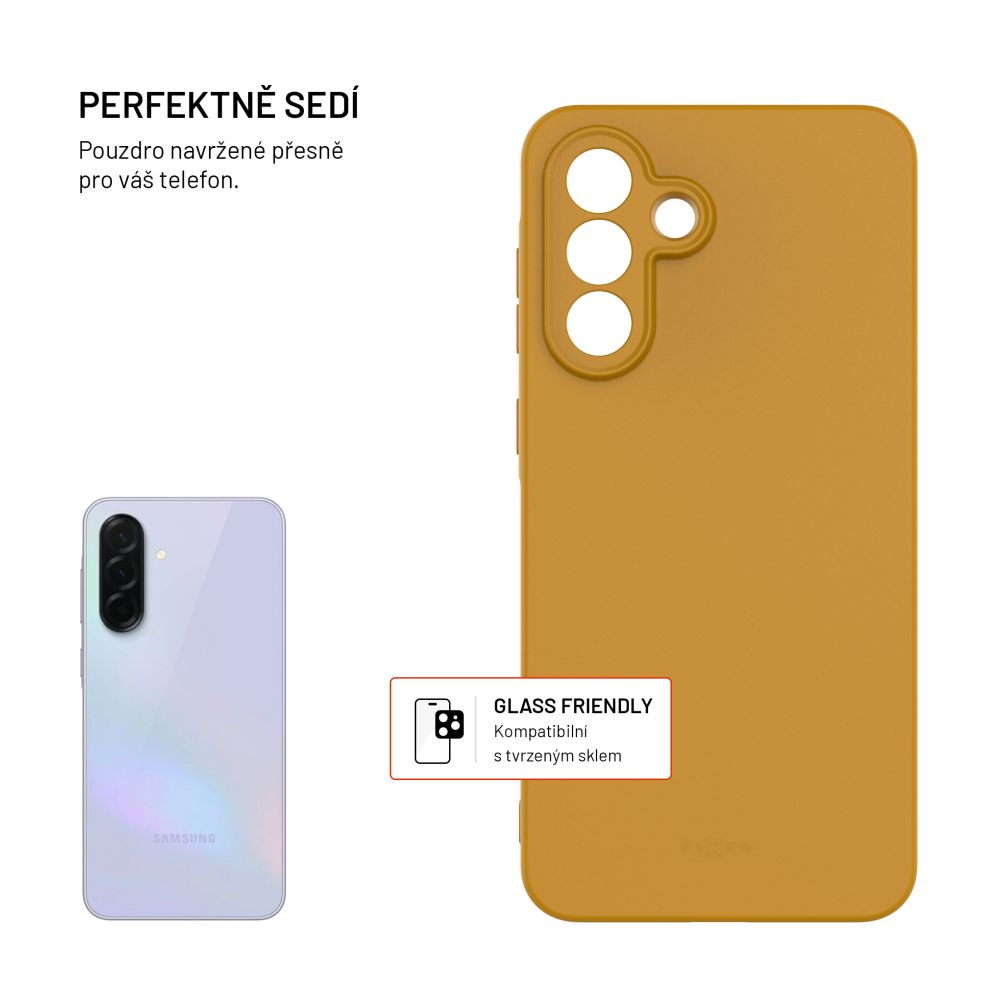 TPU gelový kryt FIXED ReStory pro Samsung Galaxy A56 5G, zlatý