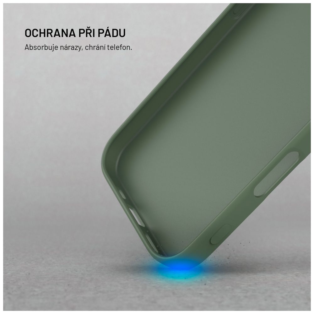 TPU gelový kryt FIXED ReStory pro Apple iPhone 16 Pro, zelený