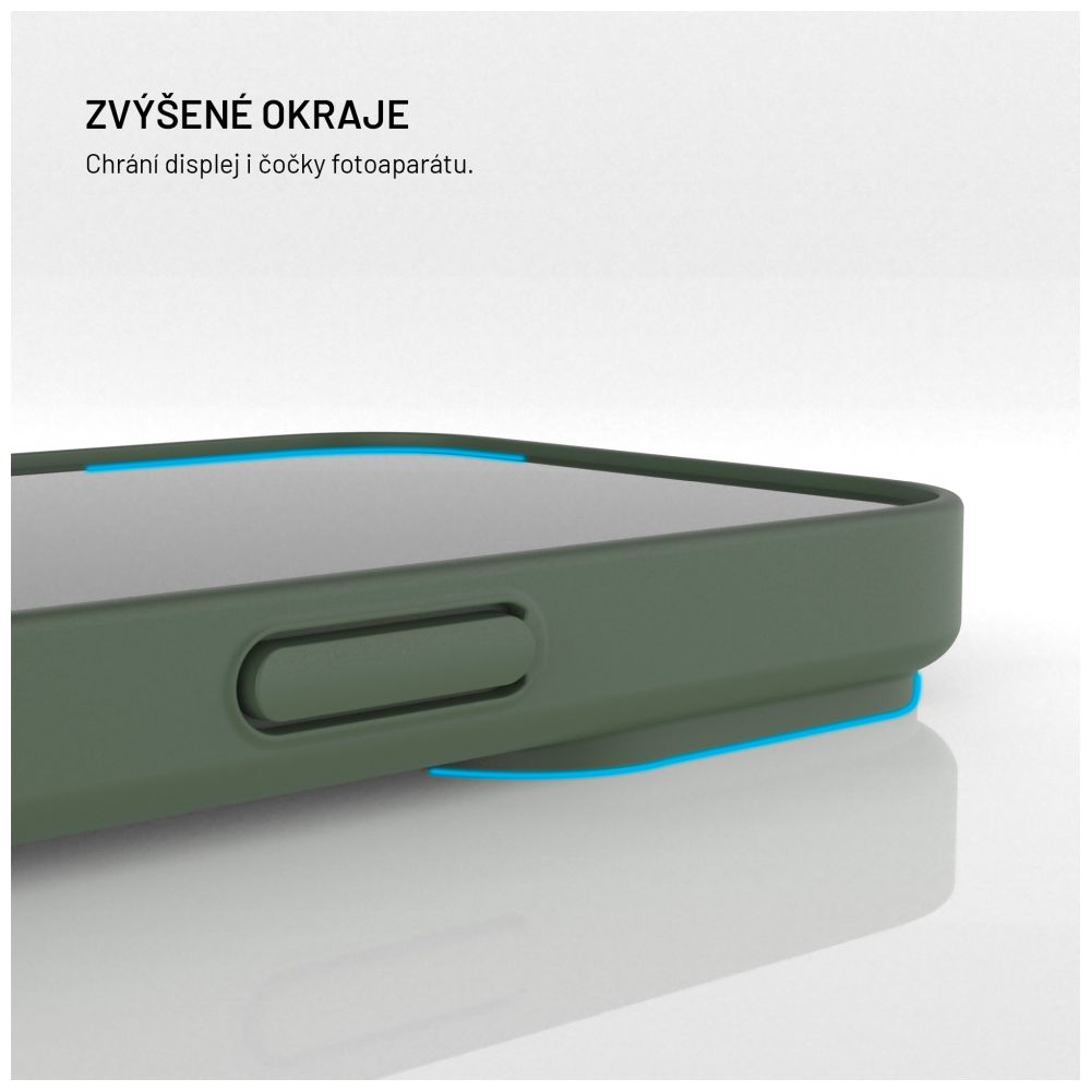 TPU gelový kryt FIXED ReStory pro Apple iPhone 16, zelený