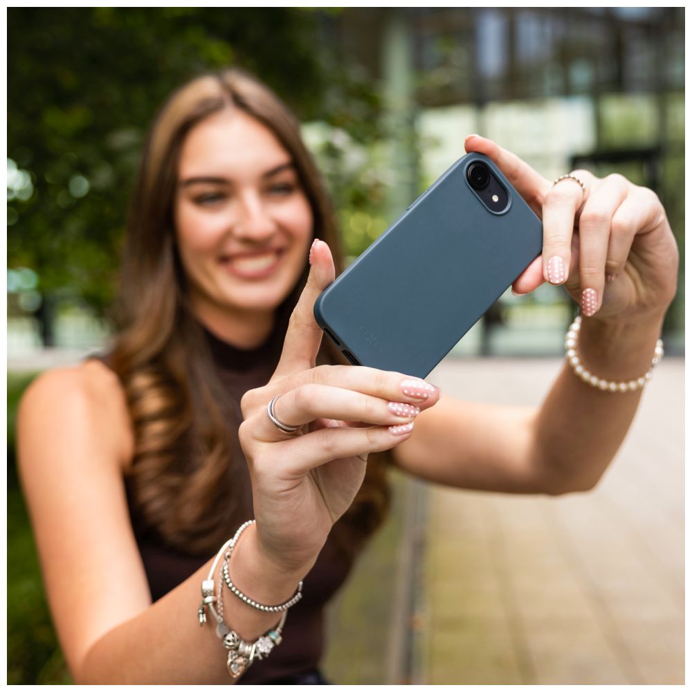 TPU gelový kryt FIXED ReStory pro Apple iPhone 15, modrý