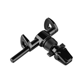 Univerzálny držiak FIXED Butterfly s uchytením do mriežky ventilácie, čierna