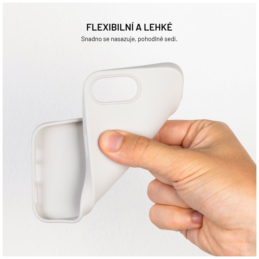 TPU gelový kryt FIXED ReStory pro Apple iPhone 13, šedý