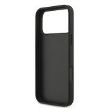 Guess PU 4G Metal Logo Zadní Kryt pro iPhone 17 Pro Max Grey