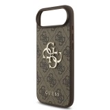 Guess PU 4G Metal Logo Zadní Kryt pro iPhone Air Brown