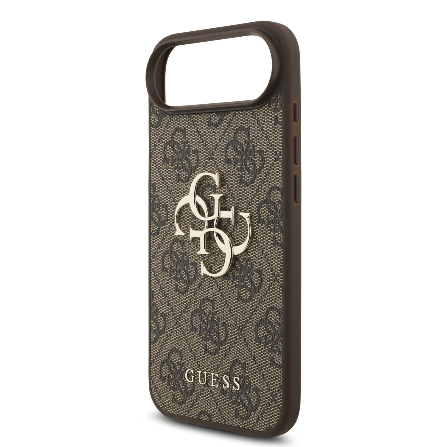 Guess PU 4G Metal Logo Zadní Kryt pro iPhone Air Brown