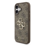 Guess PU 4G Metal Logo Zadní Kryt pro iPhone 17 Brown