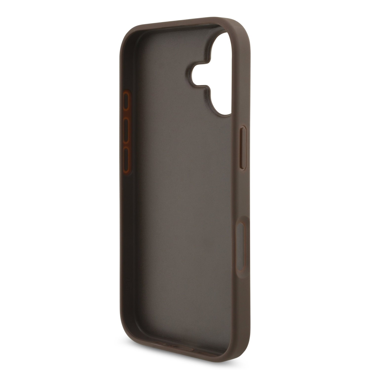 Guess PU 4G Metal Logo Zadní Kryt pro iPhone 17 Brown