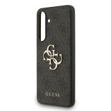 Guess PU 4G Metal Logo Zadní Kryt pro Samsung Galaxy S25 FE Grey