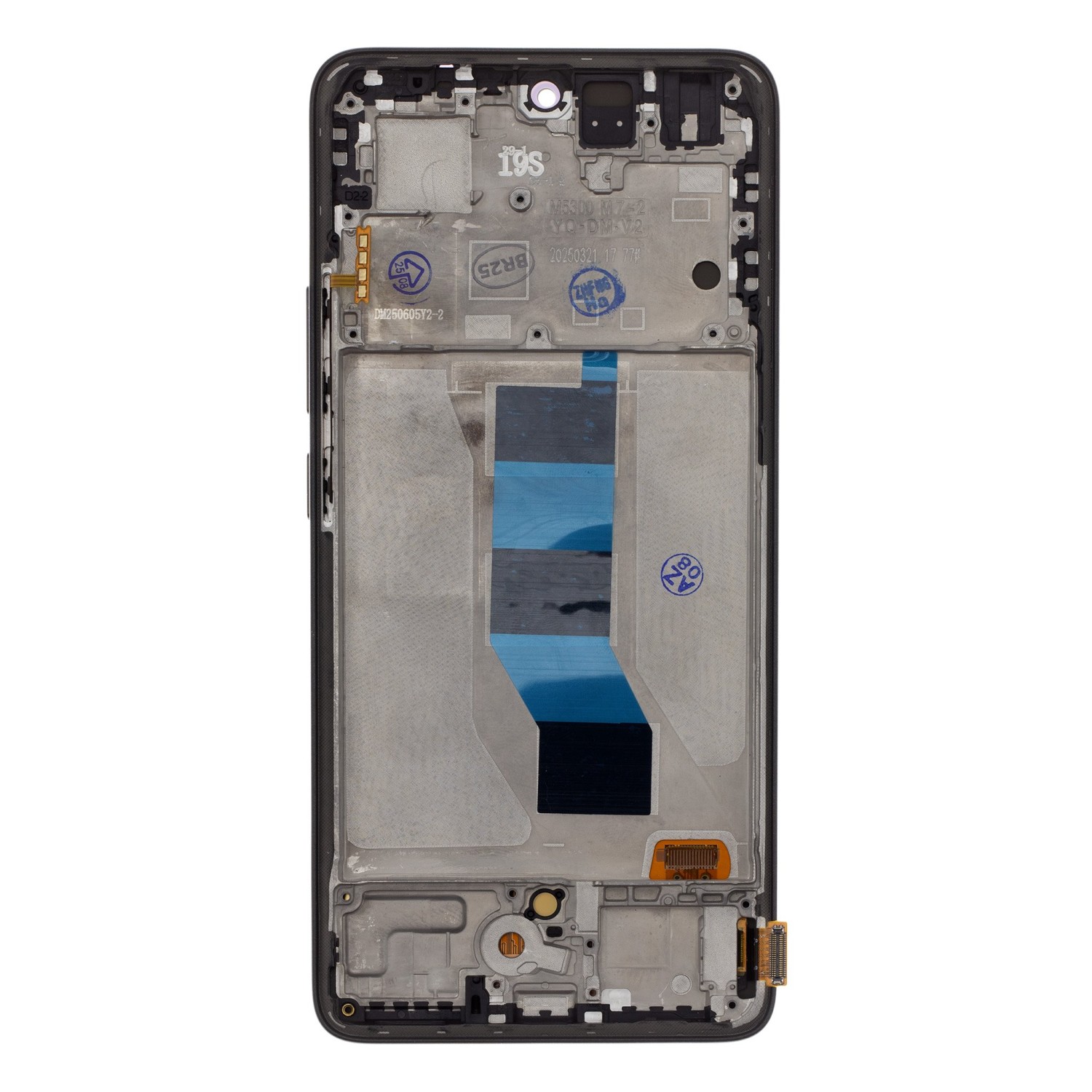 LCD display + dotyková doska + predný kryt pre Xiaomi Redmi Note 14 5G, black