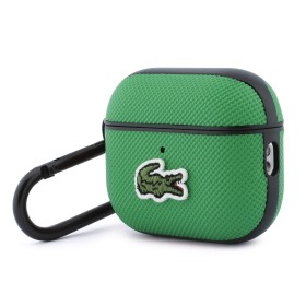 Puzdro Lacoste Petit Pique Croc Logo Patch pre AirPods Pro 3, zelená