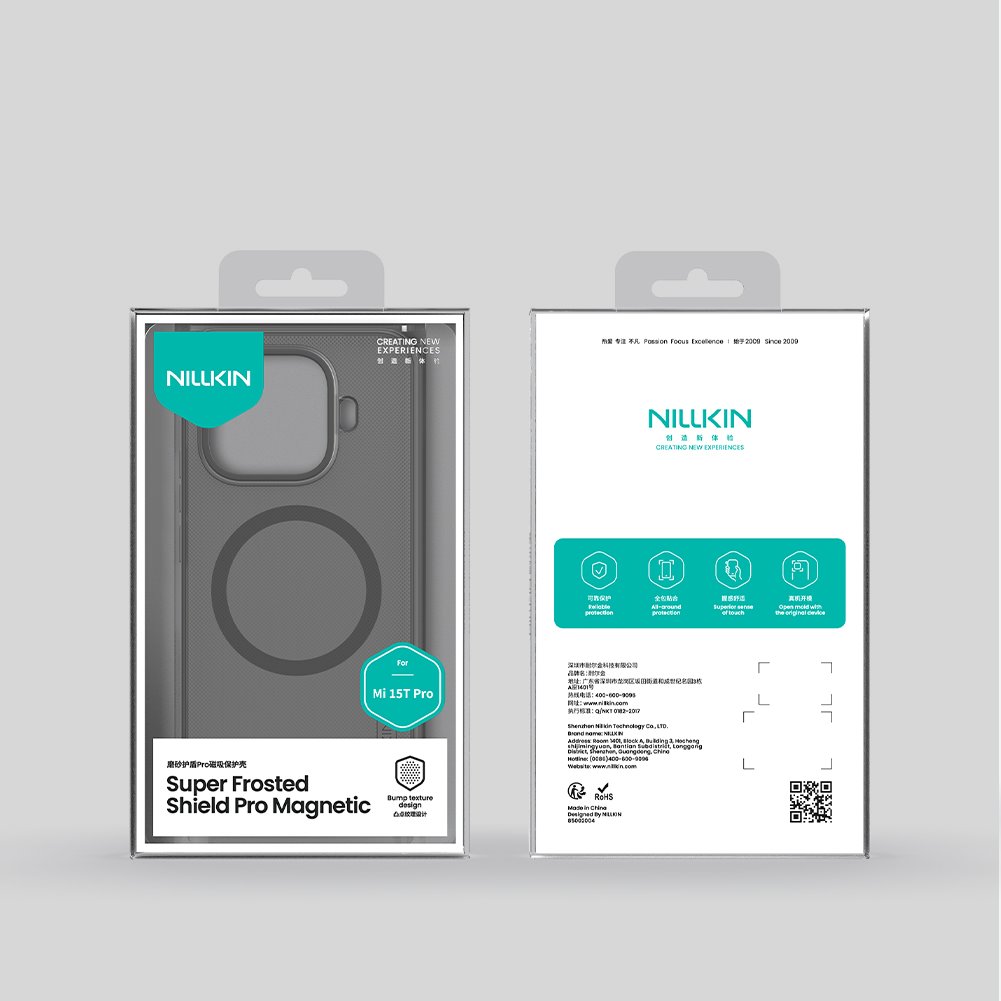 Nillkin Super Frosted PRO Magnetic Zadní Kryt pro Xiaomi 15T Pro Transparent Black