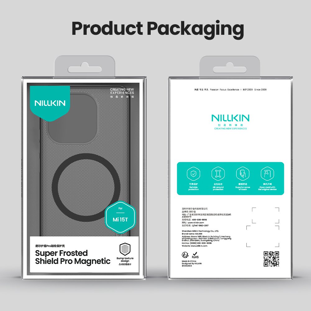 Nillkin Super Frosted PRO Magnetic Zadní Kryt pro Xiaomi 15T Transparent Black