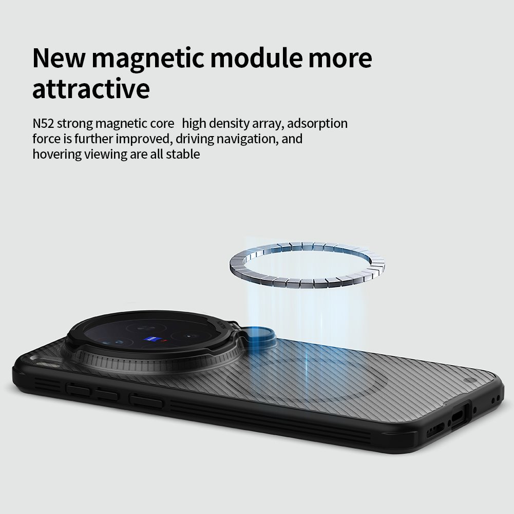 Nillkin CamShield Prop Magnetic Zadní Kryt pro Vivo X300 Pro Transparent Black