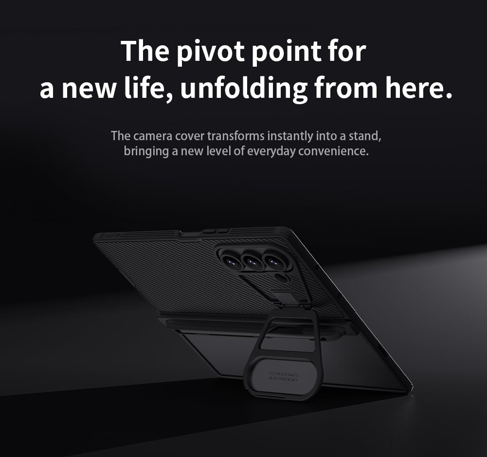 Nillkin CamShield Prop Magnetic Pen Slot Zadní Kryt pro Samsung Galaxy Z Fold 7 Black