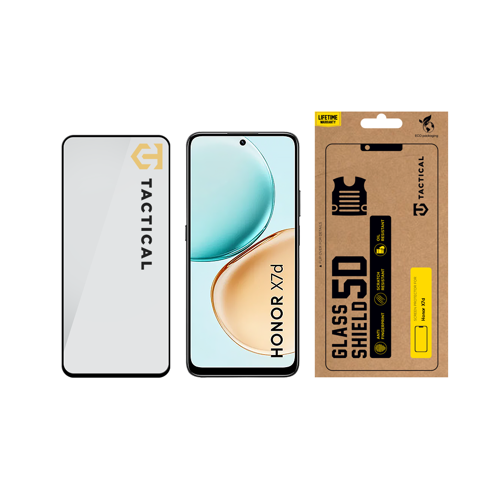 Tactical Glass Shield 5D sklo pro Honor X7d Black
