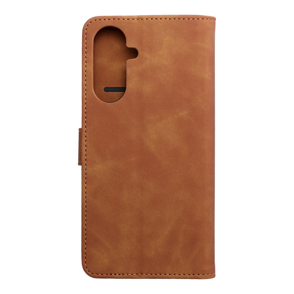 Flipové pouzdro TENDER Book pro Samsung Galaxy A17, hnědá