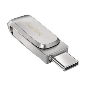 SanDisk Ultra Dual Drive Luxe/128GB/USB 3.1/USB-A + USB-C/Stříbrná