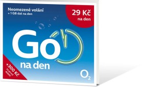 Předplacená SIM karta O2 s tarifem. neomezené volání + 1GB za 29Kč/den