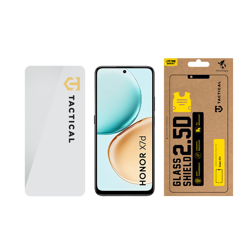Tactical Glass Shield 2.5D sklo pro Honor X7d Clear