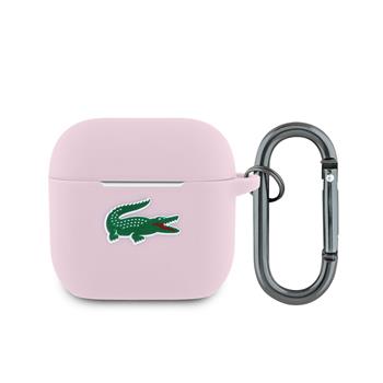 Pouzdro Lacoste Liquid Silicone Croc Logo Pouzdro pro AirPods 4, pink