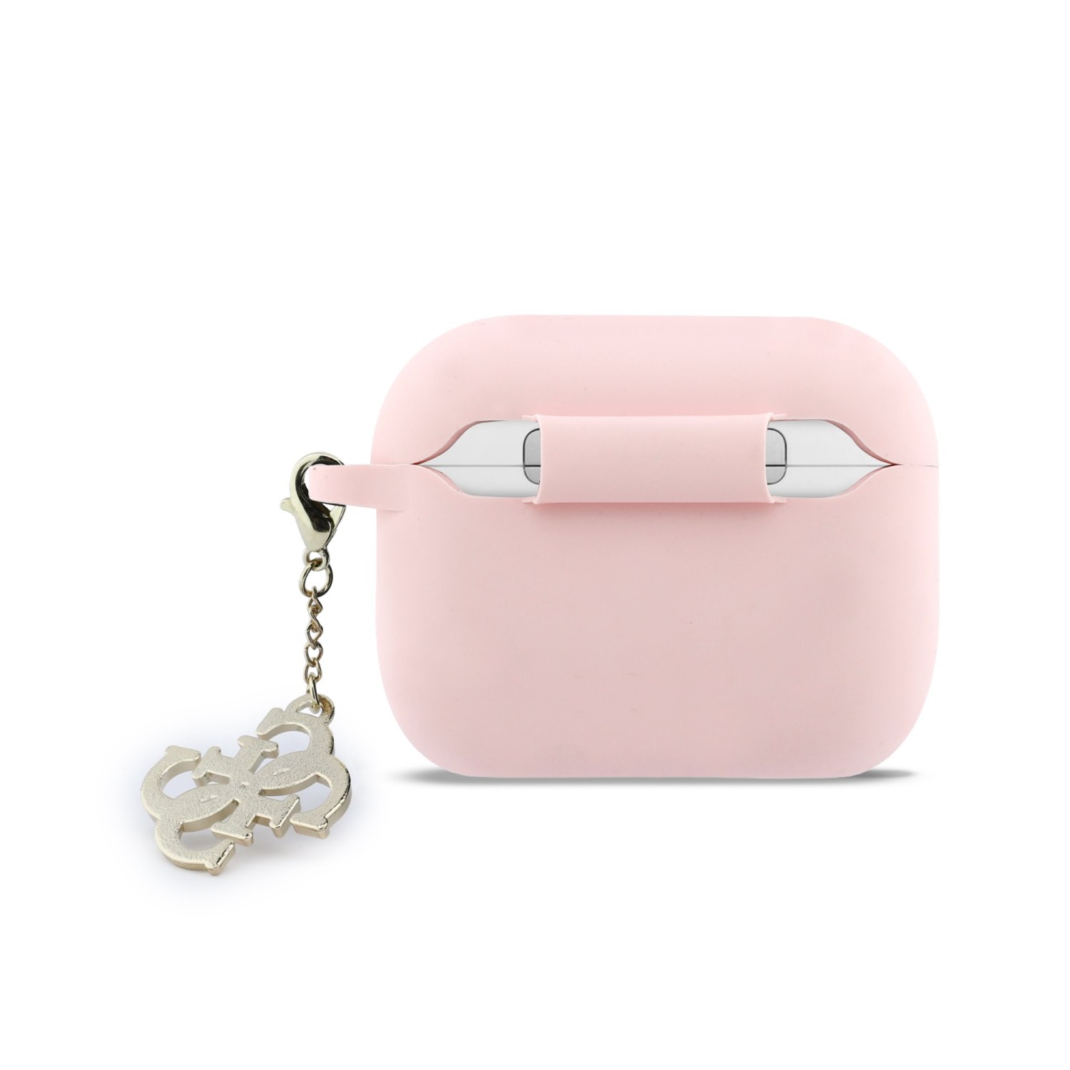 Guess 4G Charm Silikonové Pouzdro pro AirPods Pro 3 Pink