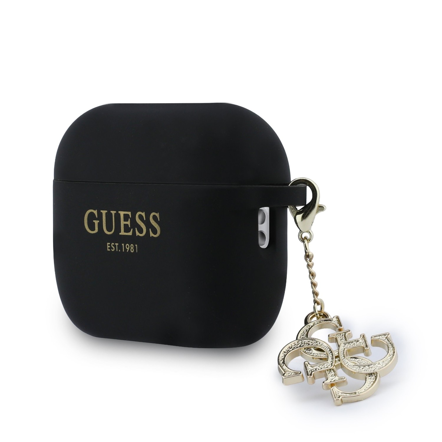 Guess 4G Charm Silikonové Pouzdro pro AirPods Pro 3 Black