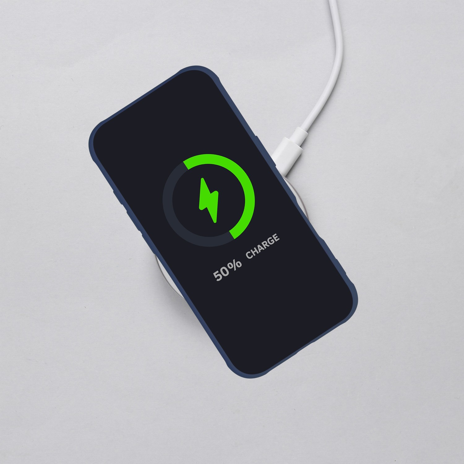 FULL MATTE MAG COVER case compatible with MagSafe for IPHONE 14 Pro blue