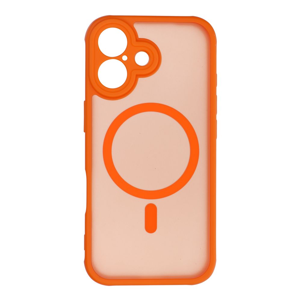 FULL MATTE MAG COVER case compatible with MagSafe for IPHONE 17 hermes orange