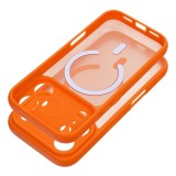 FULL MATTE MAG COVER case compatible with MagSafe for IPHONE 16 hermes orange