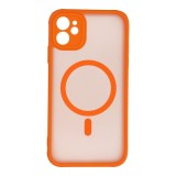 FULL MATTE MAG COVER case compatible with MagSafe for IPHONE 11 hermes orange