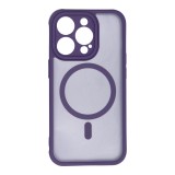 FULL MATTE MAG COVER case compatible with MagSafe for IPHONE 14 Pro purple