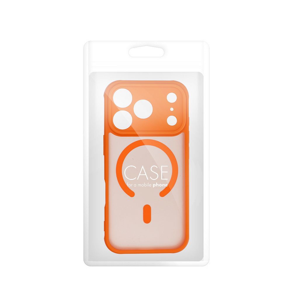 FULL MATTE MAG COVER case compatible with MagSafe for IPHONE 15 Pro Max hermes orange